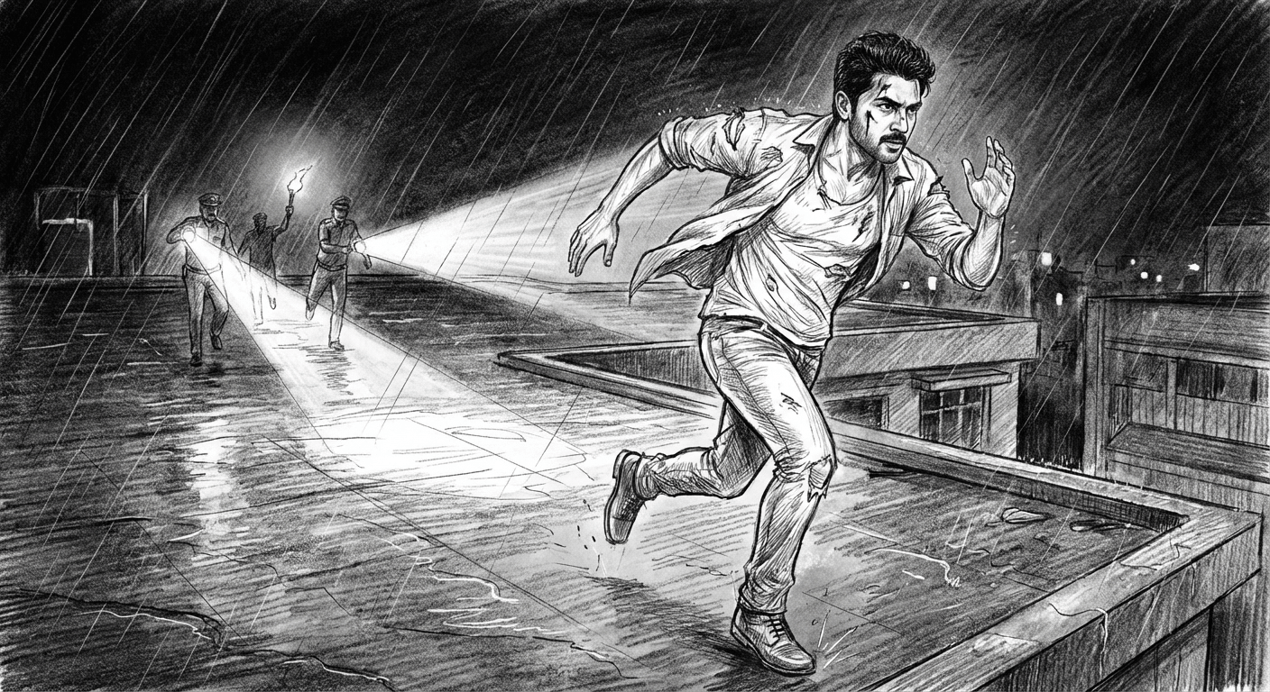 ಸೂರ್ಯ ಪೋಲೀಸರಿಂದ ತಪ್ಪಿಸಿಕೊಳ್ಳುತ್ತಾ